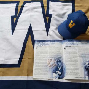 Bud Grant Autographed Hat and Program