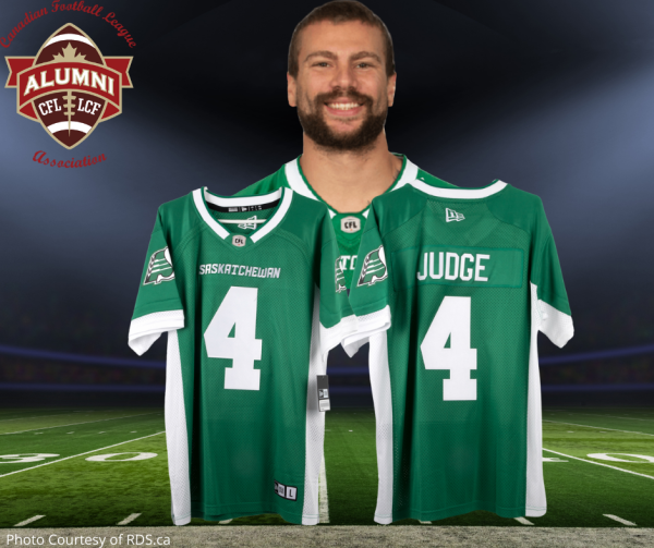 Cameron Judge Saskatchewan Roughrider Jersey
