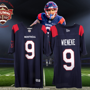 Jake Wieneke Montreal Alouettes Jersey