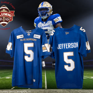 Willie Jefferson Winnipeg Blue Bombers Jersey