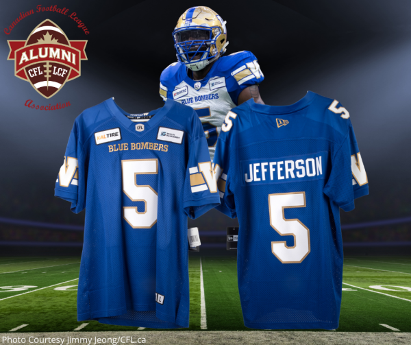 Willie Jefferson Winnipeg Blue Bombers Jersey
